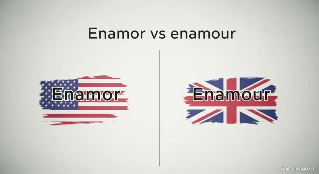 Enamor vs enamour