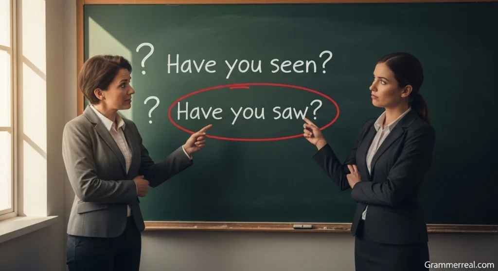 Have you seen vs have you saw