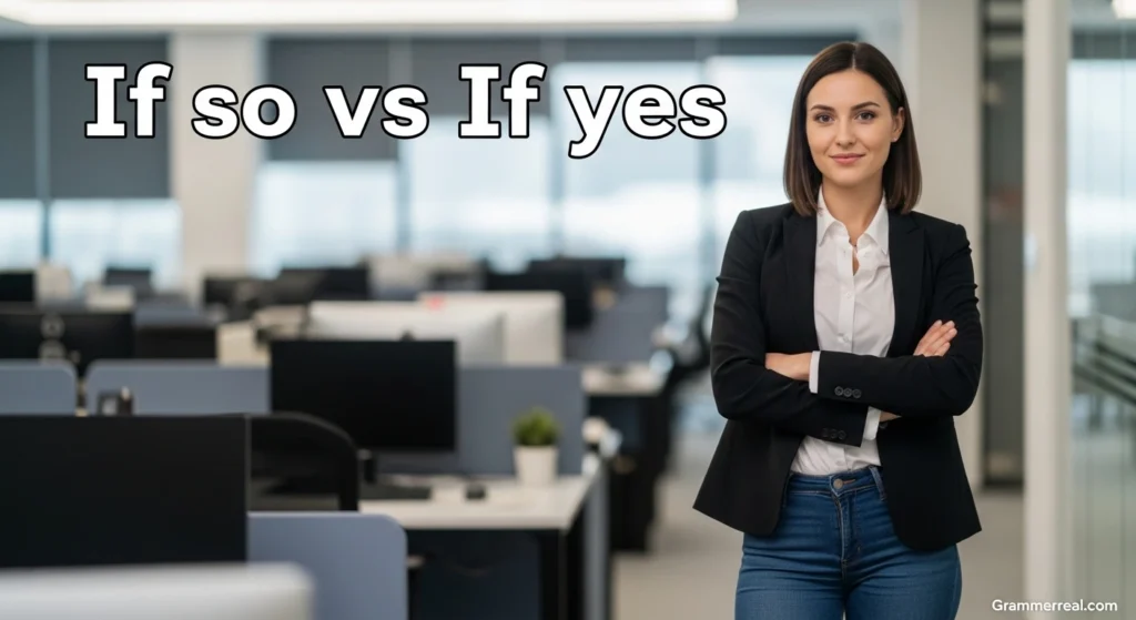 If so vs if yes