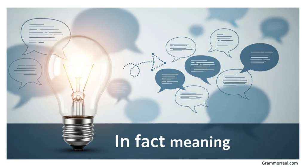 In fact meaning