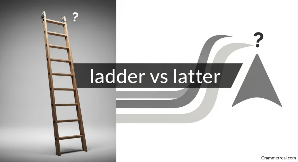 Ladder vs latter