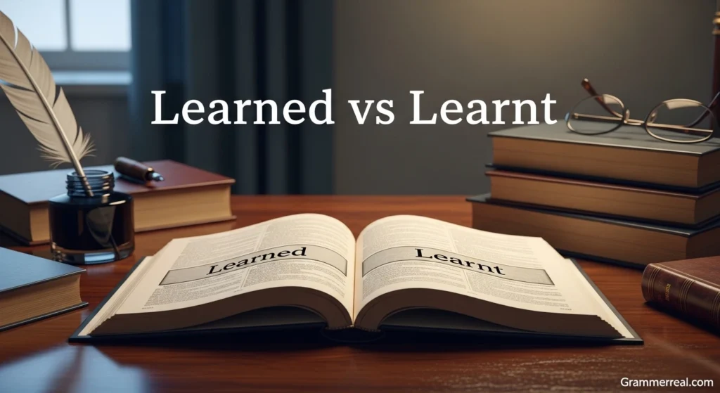 Learned vs learnt