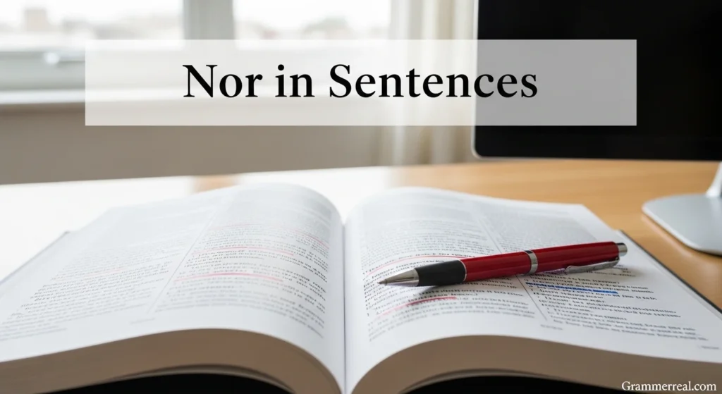 Nor in Sentences