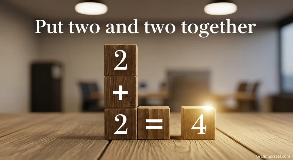 Put two and two together