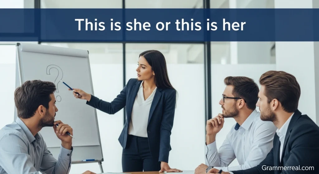 This is she or this is her