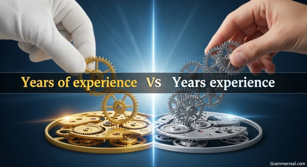 Years of experience vs years experience